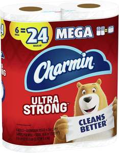 Papier toilette CharminUltra Strong, 6 rouleaux méga = 24 rouleaux normaux, lot de 6 - Product Image 1