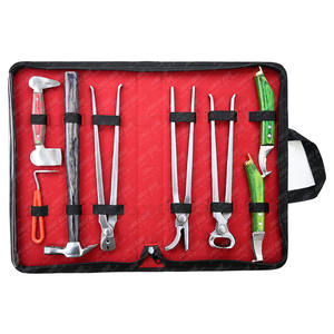Kit de herramientas de herrador de alta calidad, martillo de conducción de caballos equinos, amortiguador de pezuña, pinza de corte y escofina de martillo de acero inoxidable - Product Image 1