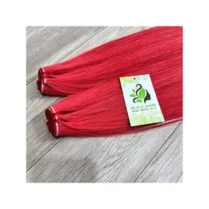 Extensiones de Cabello 100% humano, extensiones de cabello de Color rosa, hechas en Vietnam, superventas