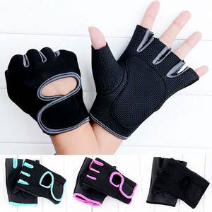Guantes Deportivos Unisex de Medio Dedo, de Cuero PU Antideslizante, con Cierre de Tirón, Color Personalizado, para Gimnasio, Levantamiento de Pesas, Deportes y Ciclismo - Product Image 4