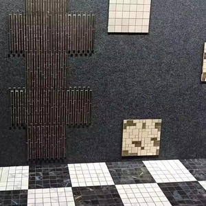 30x30กระเบื้องโมเสกเซรามิกเคลือบสีทองลายครามสำหรับใช้ในห้องครัวห้องน้ำ - Product Image 2