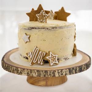 Base para Pastel de Madera Ecológica para Repostería Casera y Decoración de Mesa Elegante, Especial de Navidad - Product Image 1