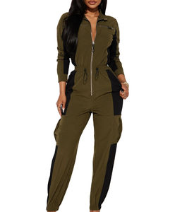 Ensemble 2 pièces de haute qualité pour femmes, coupe-vent pour l'hiver, logo personnalisé, col montant uni, streetwear, écologique - Product Image 2