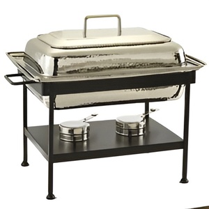 Arabic Style Gold Plated Chafing Dish in Stainless Steel Good for Arabic Wedding & Buffets Chafing Dishes With Hammered <b>Lid</b> - Product Image 6