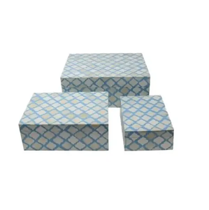 Boîte à bijoux en incrustation d'os d'aspect naturel pour le mariage Boîte de rangement pour le salon et la décoration intérieure Meilleures ventes - Product Image 6