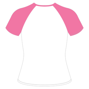Camiseta Blanca de Manga Raglán White Legacy, Ropa de Hermandad Griega, Rosa y Verde para Mujer, Estilo Casual y Elegante para Hermandad Universitaria - Product Image 2