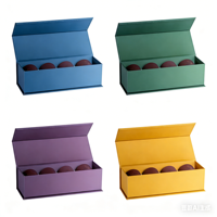 Ensemble de bougies parfumées multiples, boîte d'emballage magnétique, 3 ou 4 pots de bougies, boîte cadeau, emballage de bougies de luxe personnalisé, boîte en papier rigide