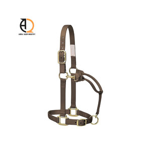 Licol pour cheval de type western en cuir de vache avec sangles en nylon, fabriqué en gros - Product Image 5