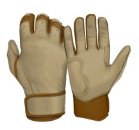 Guantes de Bateo de Béisbol con Puño Corto, Protección para las Manos, Cuero Duradero, Soporte para la Muñeca, Transpirables, Ligeros, Colores y Logotipo Personalizables