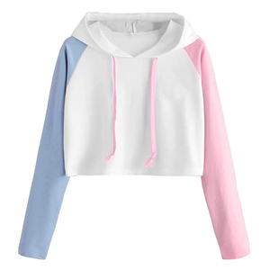 Sudaderas Cortas para Mujer al Mejor Precio, Diseño Personalizado Ligero, Top Corto de Moda Urbana, Felpa de Secado Rápido, Transpirable, Algodón/Poliéster - Product Image 4