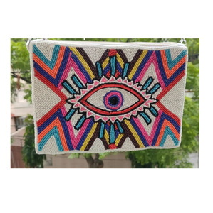 Bolso de mano con cuentas de la India para mujer, bandolera de noche, hecho a mano, para fiesta de Navidad, Colección Guru, Kirpa, Export House - Product Image 2