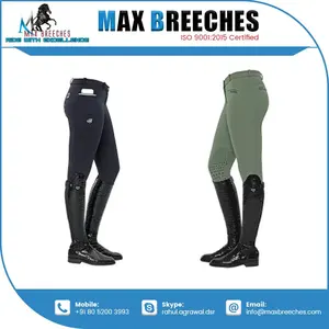 กางเกงขี่ม้าหนังสีน้ำตาลดีไซน์ใหม่ - Product Image 2