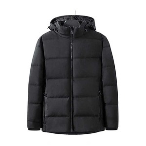Chaqueta acolchada impermeable del Norte personalizada de alta calidad para hombre, deportes de invierno de lona, bolsillos cálidos y acogedores con cremallera brillante para clima frío - Product Image 1