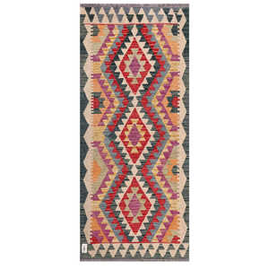 Alfombra Imaco Maimana, Alfombra Kilim Afgana, 193 x 84 cm - Product Image 1