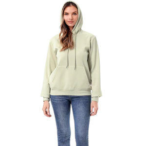 Sudadera con capucha activa ligera para mujer, sudadera suave y cómoda con estampado en relieve para deporte de invierno, entrenamiento para correr, bordado ODM - Product Image 2