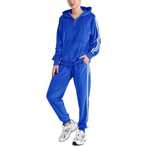 Survêtement 2 pièces de haute qualité, hiver 2025, 100% coton, 500 GSM, taille plus, uni, coupe régulière, pantalon de jogging - Product Image 2