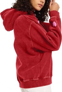 Femmes surdimensionné sweat à capuche coeur Patch Couples sweats à capuche poids lourd Vintage polaire femmes sweats à capuche 2025 - Product Image 5