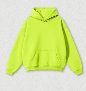 2025 sudaderas con capucha Unisex 100% algodón grueso de gran tamaño ajuste holgado con cuello bordado ropa de calle personalizada para hombres para invierno - Product Image 2