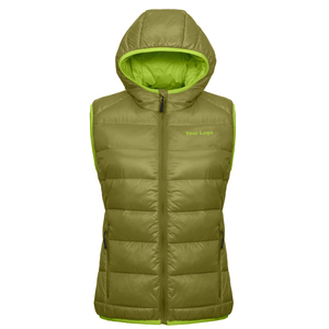 Chaleco acolchado para mujer, chaqueta sin mangas corta con cremallera y cuello levantado, diseño único, chaleco con capucha caliente de primavera, moda para mujer - Product Image 1