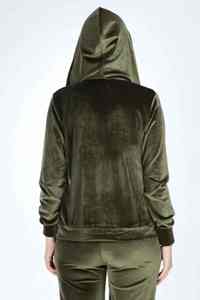 Ensemble jogging décontracté d'hiver 2 pièces en molleton 100 % coton avec logo brodé personnalisé en strass et diamants, style urbain, collection 2026 - Product Image 2