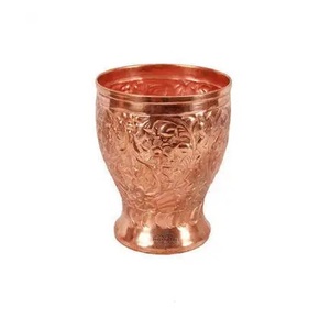 Taza de Moscow Mule de cobre puro con textura martillada, Juego de 2 vasos de regalo de comida segura, vasos de cóctel, artículos para bebidas - Product Image 6