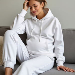 ชุดวอร์มลำลองสวมหัวสำหรับคุณแม่ให้นมลูก, ชุดวอร์มให้นมบุตร - Product Image 2