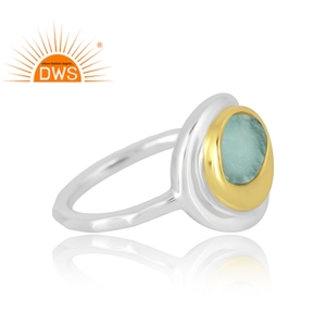Best Design Sterling Silver Natural Amazonite Gemstone <b>Ring</b> Custom Jewelry For Women Gift For Her - Product Image 4