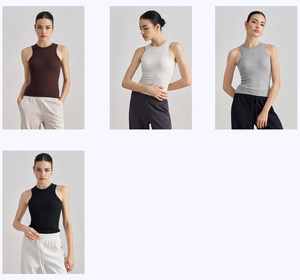 Women's Sports Vest Lightweight Breathable Yoga Tank Top Chest Cushion Customized Logo for Outdoor Fitness Running Wholesale - Product Image 5