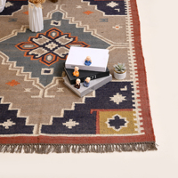 Beste Qualität Designer Kollektion Wolle Jute Aztekisches Muster Teppich Mehrfarbiger Akzent Indoor Outdoor Großes Wohnzimmer Dekorative Teppiche