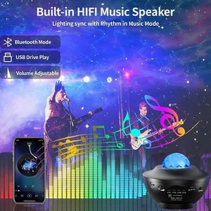 Galaxy Star proiettore luce notturna Bluetooth altoparlante LED camera decorazione telecomando per cellulare universale - Product Image 2