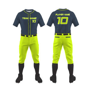 Uniforme de baseball durable pour l'entraînement en équipe - Utilisation professionnelle en tournoi, coupe athlétique moderne, grande taille, respirant et anti-humidité - Product Image 1