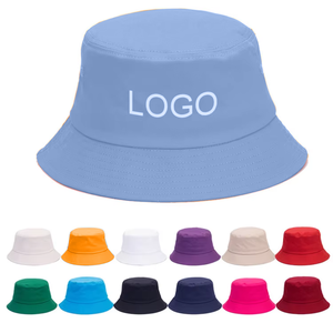 Nuevo diseño personalizado, sombrero para el sol de verano, gorras de pescador de algodón liso a la moda, logotipo personalizado, sombreros de cubo en blanco para adultos - Product Image 1
