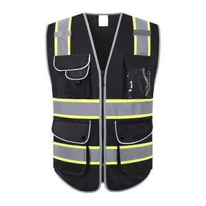 Custom Printed <b>Black</b> Safety Vest Breathable <b>Work</b> <b>Pants</b> Multi-Functional Tactical Lightweight Uniform with Logo Customizable - Product Image 5