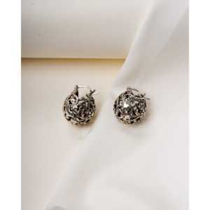 Pendientes de Aro y Colgantes de Plata 925 con Diseño Jali, Chapados en Oro de 14K, con Diamantes y Perlas como Piedras Principales, Estilo Vintage y Moderno - Product Image 1