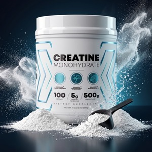 Créatine monohydrate en poudre sur mesure, étiquette privée OEM ODM, 500 g, 100 portions, complément nutritionnel sportif - Product Image 4