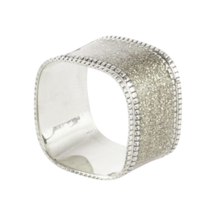 Modern Square Design Metal <b>Napkin</b> Rings Elegant <b>Silver</b> <b>Napkin</b> Holders For Dining Table Decoration <b>Napkin</b> Accessories On Sale - Product Image 1
