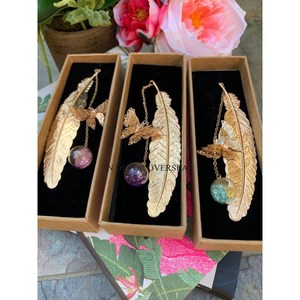 Modern <b>Creative</b> Art Designer High Grade Gold Plated Luxurious Quality Metal Bookmarks Business <b>Gifts</b> And Promotional Products - Product Image 2