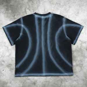 2025 Top tendance Vintage Boxy recadrée surdimensionné lavé à l'acide T-Shirt 100% coton plaine goutte épaule conception - Product Image 6