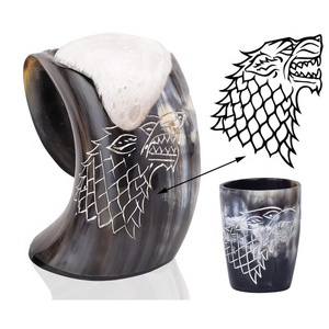 Gobelet en corne de buffle de meilleure qualité fait à la main conception personnalisable accessoires de bar écologiques Viking corne de boeuf tasses accessoires - Product Image 4
