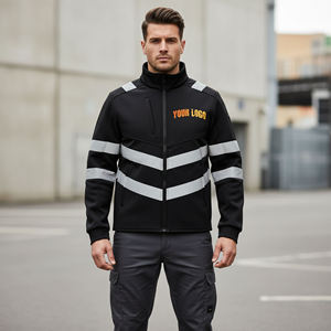 Casual Reflective Safety Jacket Men's Waterproof Polyester Padded ANSI Class 2 Customized Logo Workwear jacket - Product Image 4