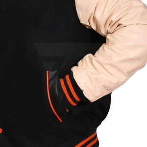 Chaqueta de Cuero Personalizada para Hombre, Estilo Casual de Invierno, Corte Ajustado, Cuello Alto, Transpirable, Ecológica, con Logotipo Personalizado - Product Image 4