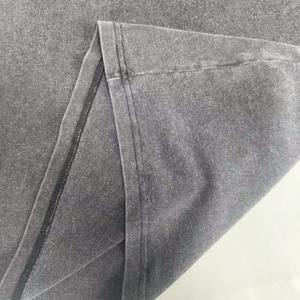 230 grammes de coton pur ciré et vieilli T-shirt à col rond robuste Style de base rétro tendance pour hommes - Product Image 5