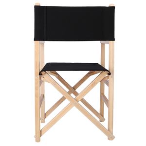 เก้าอี้ผู้บริหาร WELL HOME ขนาด 51x46x86 ซม. ทำจากไม้เบิชท์เคลือบเงา พร้อมผ้าใบสีดำ สำหรับใช้งานในสวน - Product Image 5