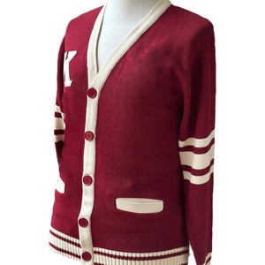 Alpha New Arrival Mohair High Quality Knitted Fraternity Cardigan Sweater <b>Custom</b> Logo Applique Embroidery Sweater Private label - Product Image 5