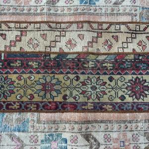 Vintage <b>Runner</b> Rug 2.4x6.2 ft (72x190 cm), Turkish <b>Red</b> Moroccan Rug - Product Image 5