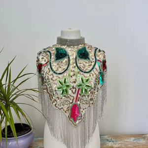 ชุดเดรสปาร์ตี้ตอนเย็นสำหรับผู้หญิงสวยพร้อมเสื้อคลุมลูกปัดป้องกันไฟฟ้าสถิตย์ชุดราตรีปักขอบไข่มุก - Product Image 1