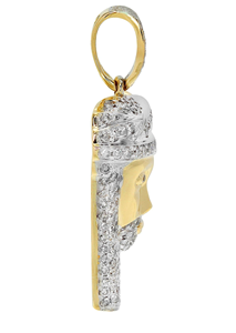 จี้พระเยซู D'VINS JEWELS ชุบทอง 14K เพชรเลี้ยงในห้องปฏิบัติการ สไตล์ฮิปฮอป ประดับเพชรเต็มชิ้น ของขวัญเครื่องประดับสำหรับทุกเพศ - Product Image 3