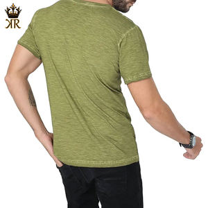 Camiseta Casual de Algodón/Fibra de Bambú para Hombre 2026, Color Sólido con Diseño, Manga Corta Lisa, Precio al por Mayor - Product Image 5