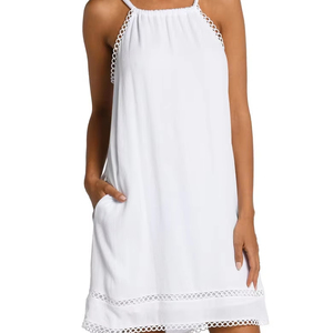 Femmes écologique broderie Satin cloche manches une pièce maillots de bain décontracté Caftan maillot de bain avant cravate noeud fête - Product Image 1