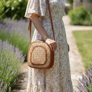 Handmade Elegant Grass Sling Bag <b>Waterproof</b> <b>Pouch</b> & Bag - Product Image 6
